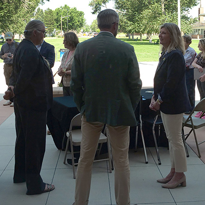 L to R: ASU's Margaret Doell and Dr. David Tandberg, TSC's Dr. Rhonda Epper